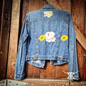Upcycled Mary Kay Patch Jean Jacket